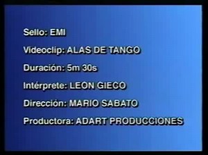 Alas De Tango (canta Leon Gieco), 1997