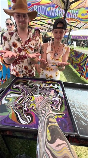 Body Marbling Paint Dip by BLVisuals at Watershed Festival 157
