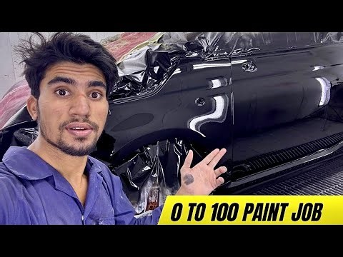 A To Z Car Paint Job | Full Repaint Process Step By Step | Black Car Painting