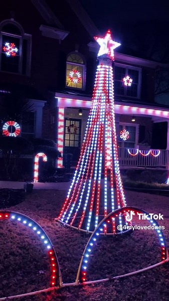 Outdoor Christmas LED Pixel Setup
