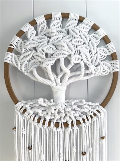 Moonlight Tangle – Tree of Life Macramé Wall Hanging - Etsy