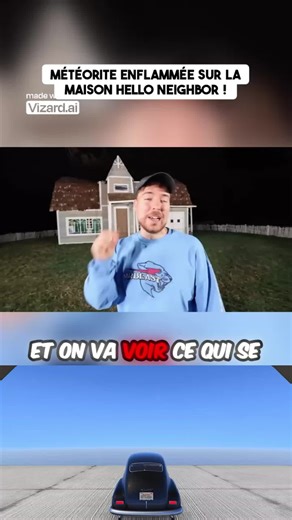 Météorite enflammée sur la maison Hello Neighbor ! Abonnez-vous pour recevoir un cookie 🍪 #france🇫🇷 #pourtoi #foryou #movieclips #amazing #movies #shorts #playlet #live #realcreator