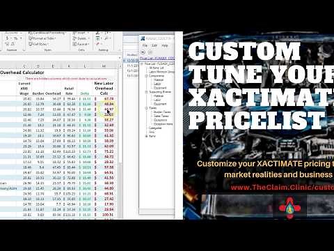 Watch Andy McCabe create a custom Xactimate Price List