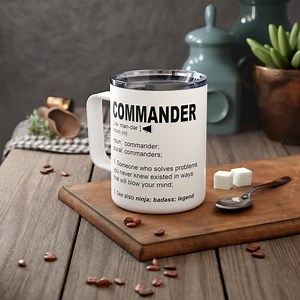 Commander Travel Mug Navy Commander Gift Cobra Commander Gift Personalized Police Commander Mug Custom Army Commander Promotion Gift MTG - Etsy