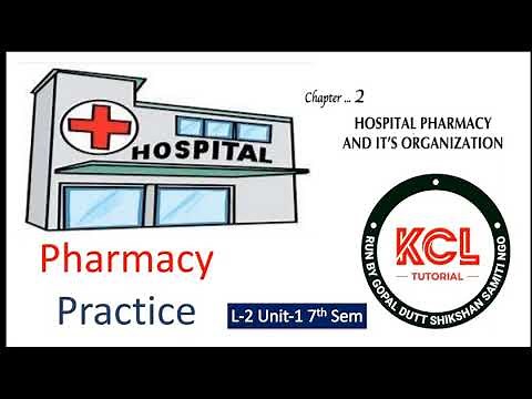 Hospital Pharmacy - Organization & Function Layout, Role of Hospital Pharmacist L-2 Unit-1 Practice