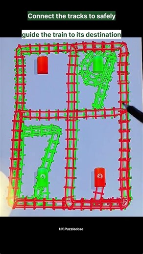 Train Path Problem 🚂 | Solve the Rail Puzzle🧠#shorts #gamingshorts #gameplay #traingame #ytshorts