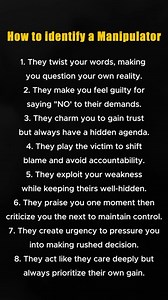How to identify a Manipulator | Messages For The Soul