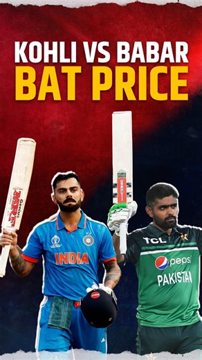 32K views · 278 reactions | VIRAT KOHLI Cricket Bat Price Comparison with Babar Azam Bat | IND VS PAK 樂 #viratkohli #BabarAzam #cricket #IndvsPak #TeamIndia #cricketbats #cricketreels | Sportskeeda Cricket | Facebook
