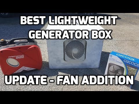 Best Lightweight Generator Quiet Box UPDATE Fan Install