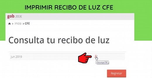 Cómo Imprimir mi recibo de luz | Fácil y sencillo