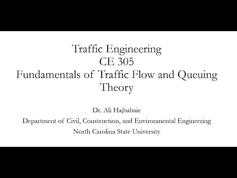 Traffic Engineering (CE 305) Lecture 13 - Queuing Theory D/D/1