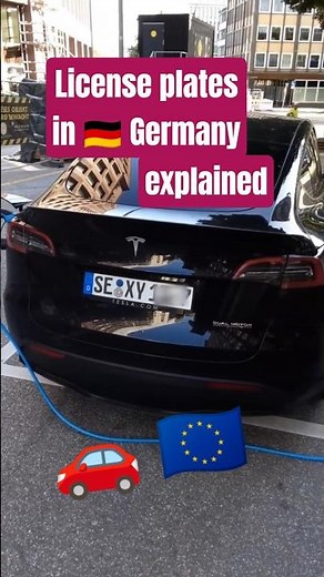 What do German license plates look like? (Tesla Model Y Dual Motor)