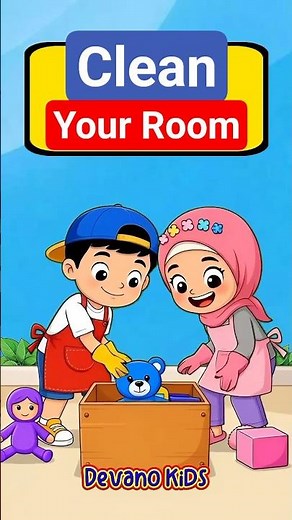 Clean Your Room | Song For Kids Learning | Lagu Anak Balita Paud Tk Sd Bahasa Inggris