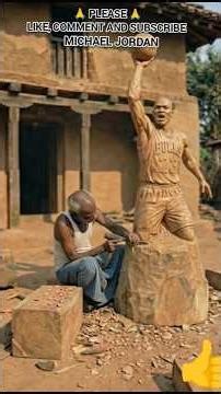 Michael Jordan | wooden statue | wood carving | wood art | basketball legend | NBA goat