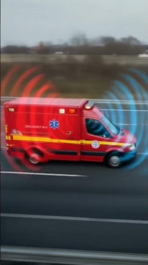 “Doppler Effect Explained in 15 Seconds | Physics Shorts 🚗🔊 #Science #DopplerEffect”