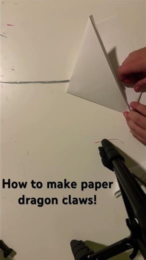 How to Make Paper Dragon Claws! #tutorial #paperdragonclaw #helpful
