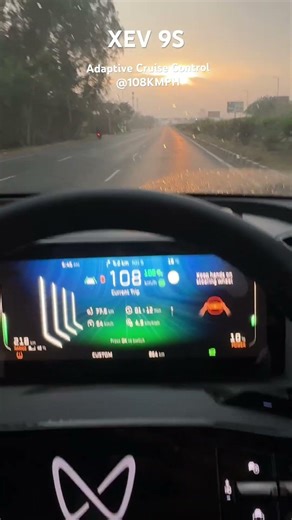 XEV 9S The highway test of adaptive cruise control @108 KMPH. #EV #adas #xev9s