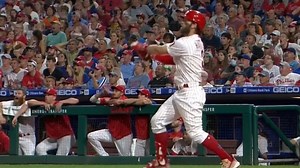 Harper smashes two-run shot, delivers a wicked bat flip
