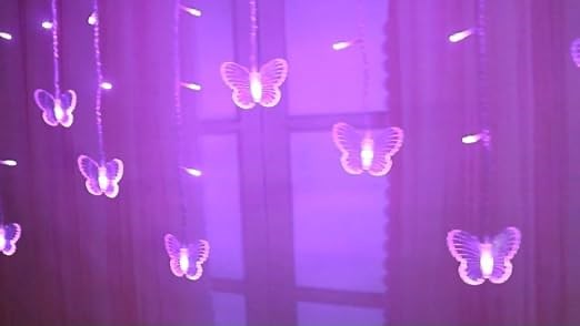 The Lighting effect of butterfly string light