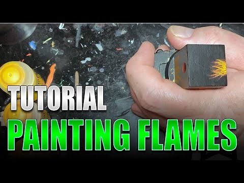How to Paint Flames on Miniatures Fast & Easy (Tutorial)