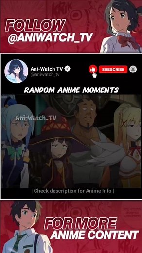 RANDOM ANIME MOMENT||KonoSuba God Blessing on This Wonderful World|| #anime #animemoments #animeedit