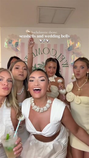 the girls understood the assignment. #bachelorette #bacheloretteparty #seashellsandweddingbells #bacheloretteweekend #palmbeach