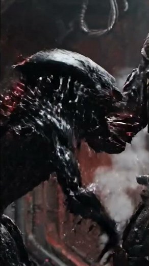 Predator vs xenomorph fight scene