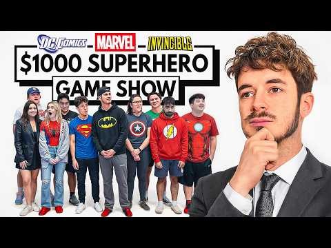 10 Nerds vs $1,000 Superhero Trivia Game Show!