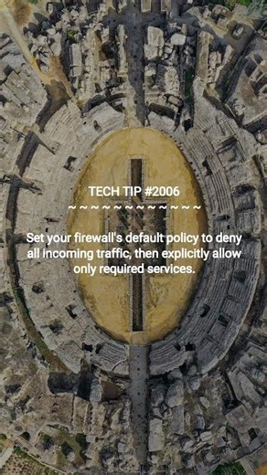 The #1 Linux Firewall Rule | 2026-01-13 | #Shorts #codinghacks #programmingtips #dotKey