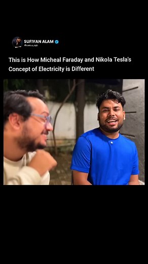 This reel is Part of Sufiyan Alam YouTube Channel Video Title -: Nikola Tesla's Wireless Electricity Sufitramp | Sufiyan Alam . #nikolatesla #deathray #physics #scinetist #science | Curiousagb