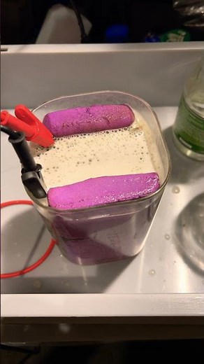 Secret Electrolysis of urea and potassium hydroxide experiment! Omg