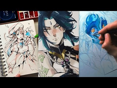 😍Art drawing tiktok compilations ~ Drawing tiktok #51