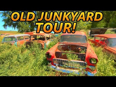 Forgotten Old Car Junkyard Tour! 1950s - 1960s Cars Galore! (Old Car Junkyards) Pt. 2