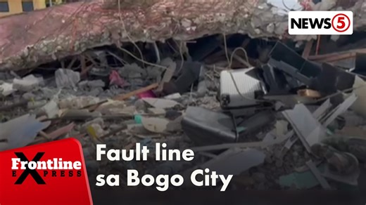 #FrontlineExpress | Ininspeksyon ng mga awtoridad ang nadiskubreng fault line sa Bogo City, Cebu na itinuturing na peligroso para sa mahigit 6,000 residente sa lugar. | via John Aroa For more latest stories, visit us at www.news5.com.ph | News5