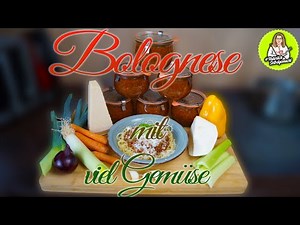 Bolognese, delicious with minced meat and vegetables and cook for storage