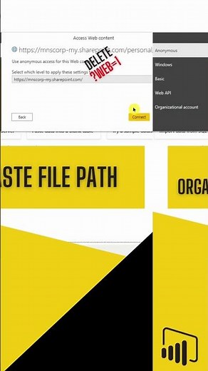 Connecting OneDrive File to Power BI