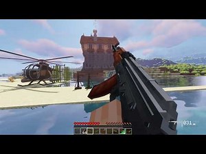 Destroying Pillager Castle Using Minecraft Modern Weapons and Missile Launcher 💥🚀