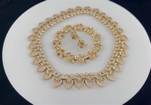 1940s Trifari ‘queen of Hearts’ Necklace, Bracelet, and Earrings - Alfred Phillipe Patents - Etsy