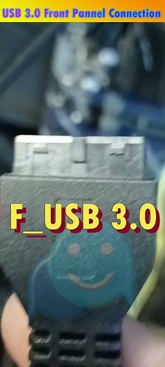 front usb 3.0 connection in any motherboard #short #shorts #computer #buildpc #hindi #frontpanel