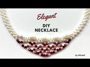 DIY Necklace. Necklace Making Tutorial. Elegant, Easy, Fast