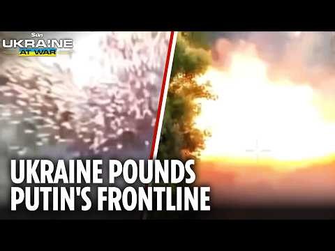 Ukrainian forces pound Russia's frontline positions as Putin vows revenge for Moscow attacks