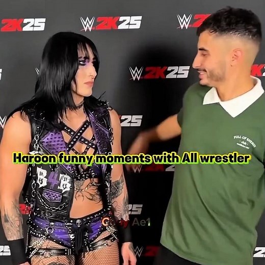 Haroon’s Funny Moments with All Wrestlers🤯🌹❣️ shorts edits WWE #rhearipley #funyshorts #ytshort#wwe