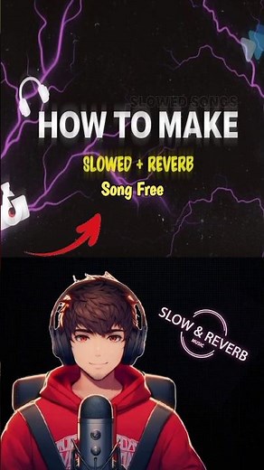 How to make slowed + Reverb song in 1 minute (Free and easy way ) #slowedandreverb