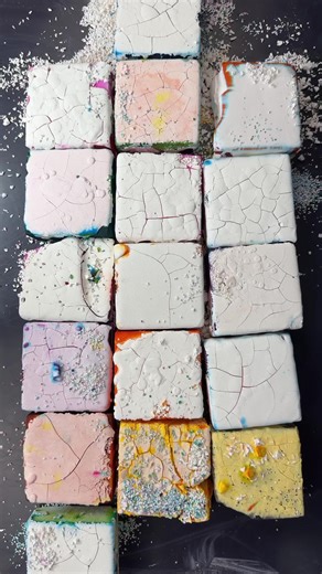 Guess the Dye (Failed) under Cornstarch Paste #asmr #satisfying