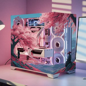 Samurai Gaming PC Case Sticker, - Warrior Pc Skin, Decal - Gift for Gamer - Etsy UK