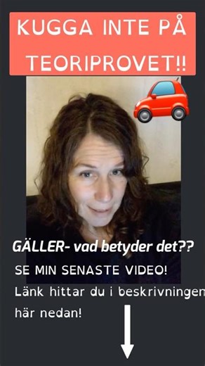 Kugga inte provet - lär dig ”GÄLLER”