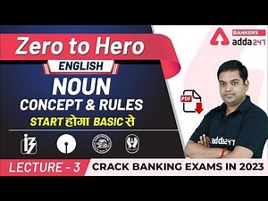 Noun Basic Concept and Rules in English Grammar | Adda247 Banking Classes | Lec-3