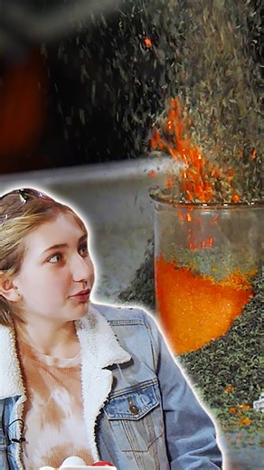 A Tabletop Volcano! #education #science #STEM #experiment #reels | Midnight Science Club