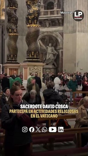 Sacerdote David Cosca participa en actividades religiosas en el Vaticano