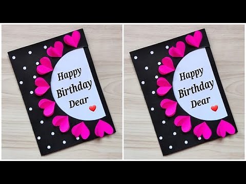 Beautiful handmade birthday greeting card / DIY easy birthday card